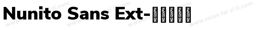 Nunito Sans Ext字体转换